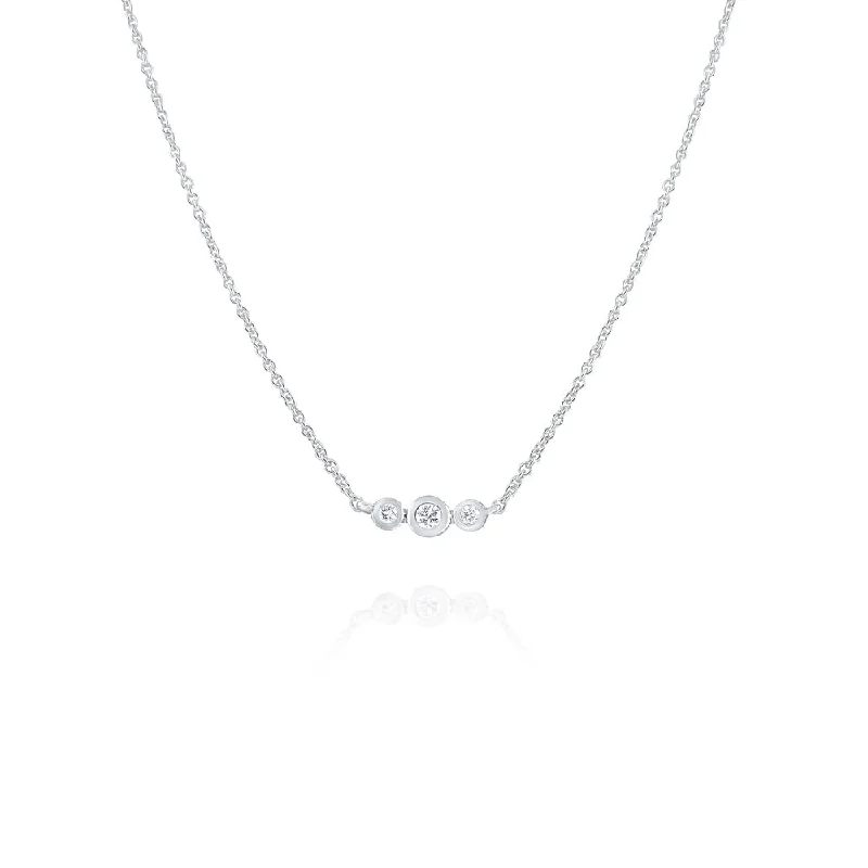 Limited-Time Jewelry Discounts – Shine Without The Splurge Diamond Bezel 3 Stone 14K White Gold Pendant Necklace Limited-Time Jewelry Discounts – Shine Without The Splurge Diamond Bezel 3 Stone 14K White Gold Pendant Necklace