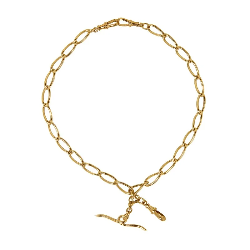 Shop Fine Jewelry With Amazing Deals Dudley VanDyke 14K Gold Oval Twist Double Albert Chain Shop Fine Jewelry With Amazing Deals Dudley VanDyke 14K Gold Oval Twist Double Albert Chain