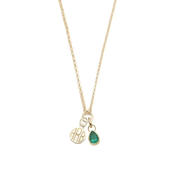 Grab Exquisite Jewelry At The Lowest Prices Engravable & Forever & Always a Pair : Emerald Fine Belcher Stationary Necklace Grab Exquisite Jewelry At The Lowest Prices Engravable & Forever & Always a Pair : Emerald Fine Belcher Stationary Necklace