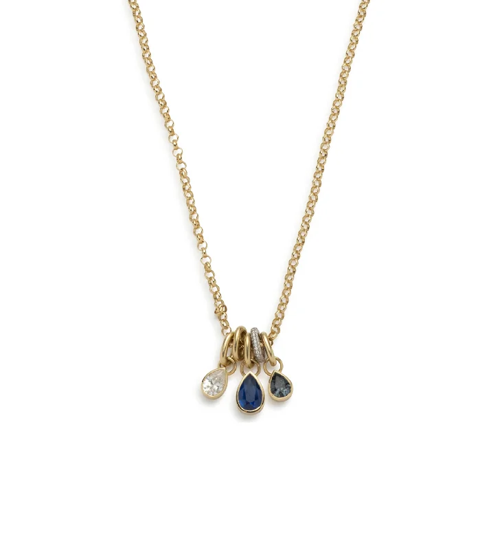 Fine Jewelry, Limited-Time Offers Available Forever & Always a Pair : Diamond, Blue Sapphire, and Teal Sapphire Medium Belcher Pave Feature Abacus Chain Fine Jewelry, Limited-Time Offers Available Forever & Always a Pair : Diamond, Blue Sapphire, and Teal Sapphire Medium Belcher Pave Feature Abacus Chain