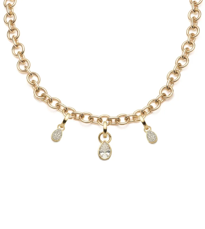 Premium Jewelry At Special Low Prices For A Limited Time Forever & Always a Pair : Diamond Midsized Mixed Link Necklace Premium Jewelry At Special Low Prices For A Limited Time Forever & Always a Pair : Diamond Midsized Mixed Link Necklace