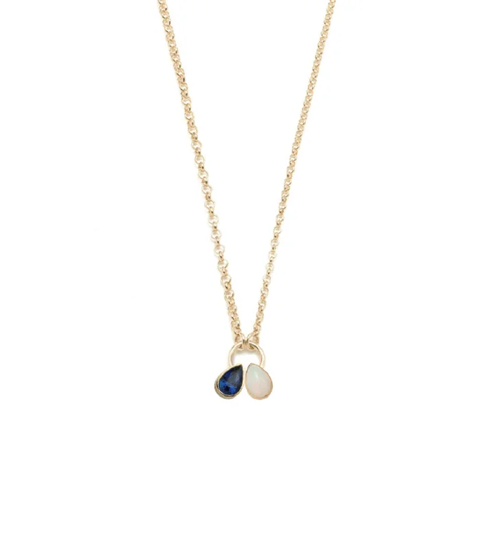 Flash Deals On Fine Jewelry – Shop Before It's Gone Forever & Always a Pair : Opal & Blue Sapphire Fine Belcher Stationary Necklace Flash Deals On Fine Jewelry – Shop Before It's Gone Forever & Always a Pair : Opal & Blue Sapphire Fine Belcher Stationary Necklace