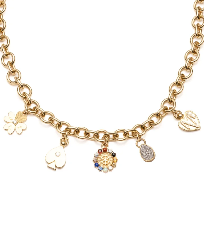 Unmissable Discounts On Timeless Jewelry Pieces Four Suits, Four Elements : Midsize Mixed Link Chain with Mini Inner Light Unmissable Discounts On Timeless Jewelry Pieces Four Suits, Four Elements : Midsize Mixed Link Chain with Mini Inner Light