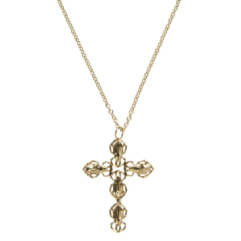 Special Sale On Handcrafted Jewelry – Shop Today Goldbug Cross Pendant Necklace