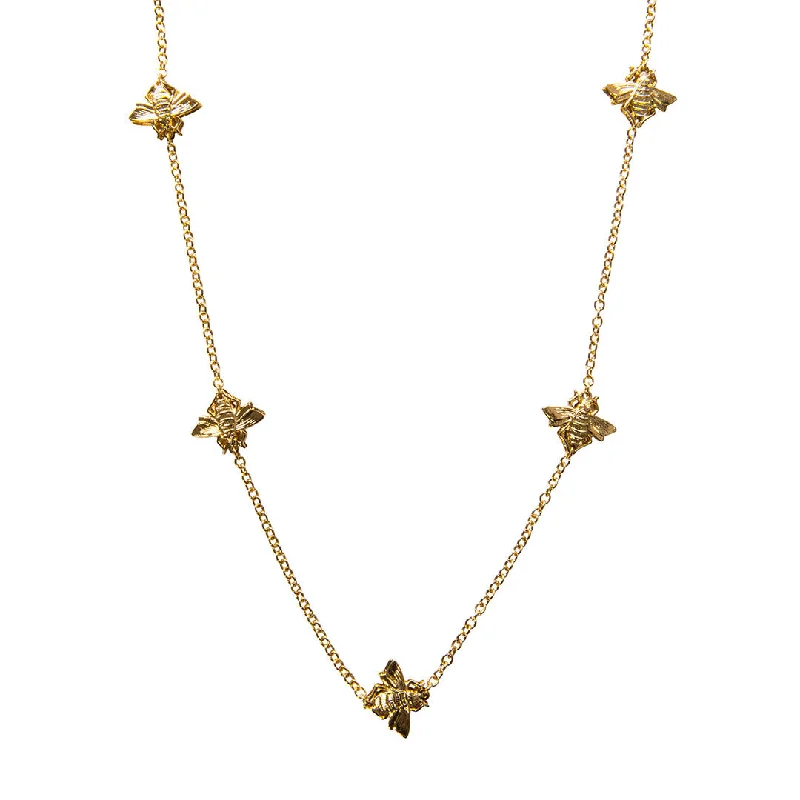 Exclusive Jewelry Offers – Sparkle For Less Goldbug Long Bee Station Necklace