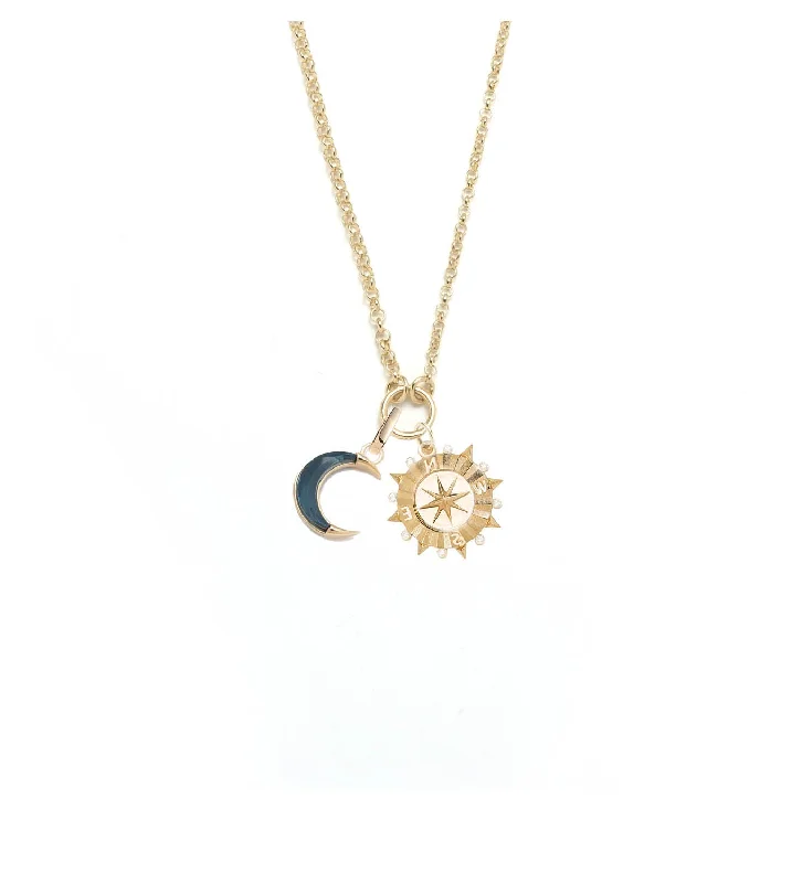 Grab Stylish Jewelry Before The Sale Ends Internal Compass : Small Open Belcher Necklace Grab Stylish Jewelry Before The Sale Ends Internal Compass : Small Open Belcher Necklace