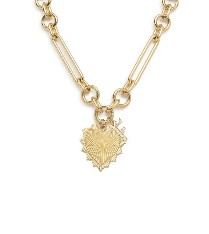 Limited-Stock Jewelry Sale – Shop Before It's Gone Love Initial Story : Oversized Mixed Clip Chain Necklace Limited-Stock Jewelry Sale – Shop Before It's Gone Love Initial Story : Oversized Mixed Clip Chain Necklace