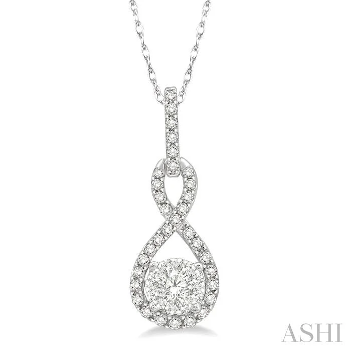 Affordable Glamour – Premium Jewelry For Less ROUND SHAPE LOVEBRIGHT DIAMOND INFINITY PENDANT Affordable Glamour – Premium Jewelry For Less ROUND SHAPE LOVEBRIGHT DIAMOND INFINITY PENDANT