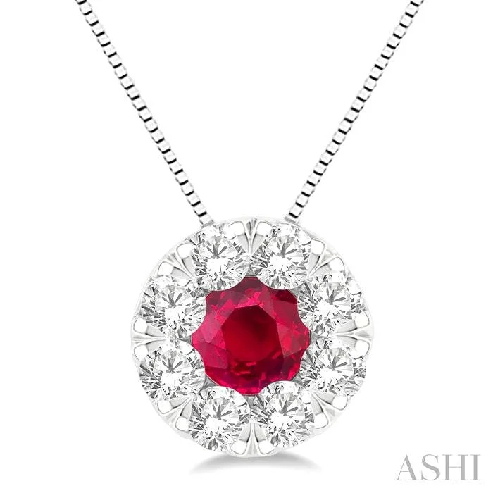 Discounted Jewelry For A Glamorous Look LOVEBRIGHT GEMSTONE & DIAMOND PENDANT
