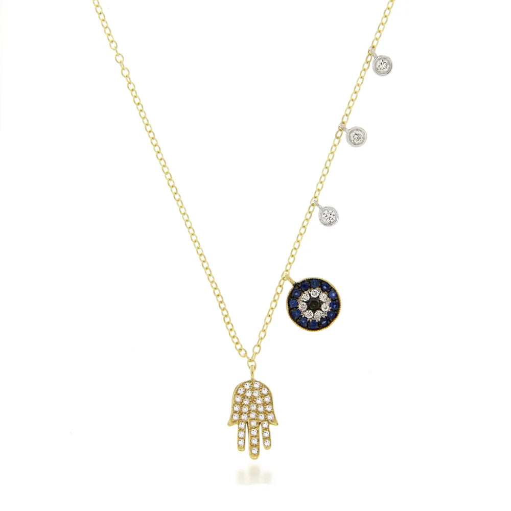 Bestselling Jewelry At Special Promotional Rates Meira T Diamond Pave Hamsa & Evil Eye Necklace Bestselling Jewelry At Special Promotional Rates Meira T Diamond Pave Hamsa & Evil Eye Necklace