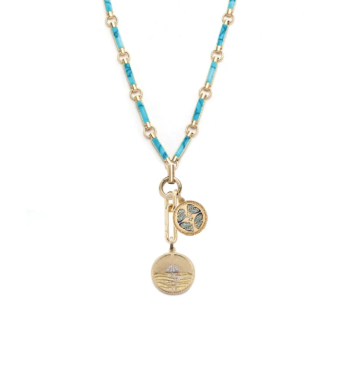 Shop Elegant Jewelry At Unbeatable Prices New Beginnings : Drop Element Chain Necklace Turquoise Shop Elegant Jewelry At Unbeatable Prices New Beginnings : Drop Element Chain Necklace Turquoise
