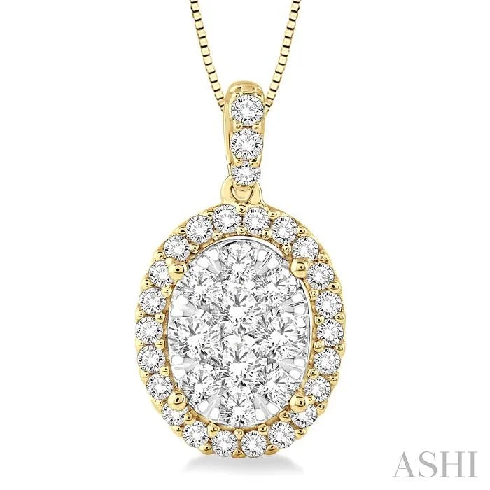 Glamorous Jewelry, Glamorous Deals – Shop Now OVAL SHAPE HALO LOVEBRIGHT ESSENTIAL DIAMOND PENDANT Glamorous Jewelry, Glamorous Deals – Shop Now OVAL SHAPE HALO LOVEBRIGHT ESSENTIAL DIAMOND PENDANT