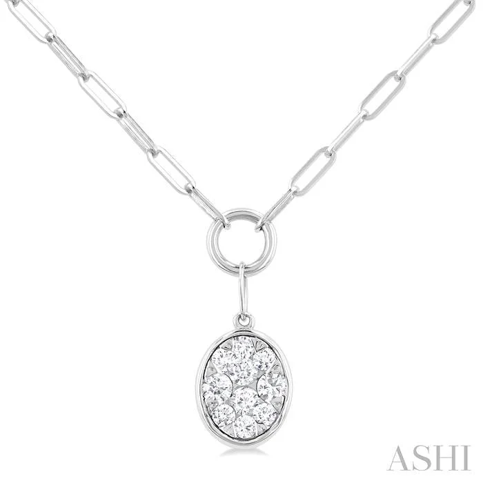 Affordable Luxury Jewelry – Style At A Great Price OVAL SHAPE PAPER CLIP LOVEBRIGHT DIAMOND PENDANT Affordable Luxury Jewelry – Style At A Great Price OVAL SHAPE PAPER CLIP LOVEBRIGHT DIAMOND PENDANT