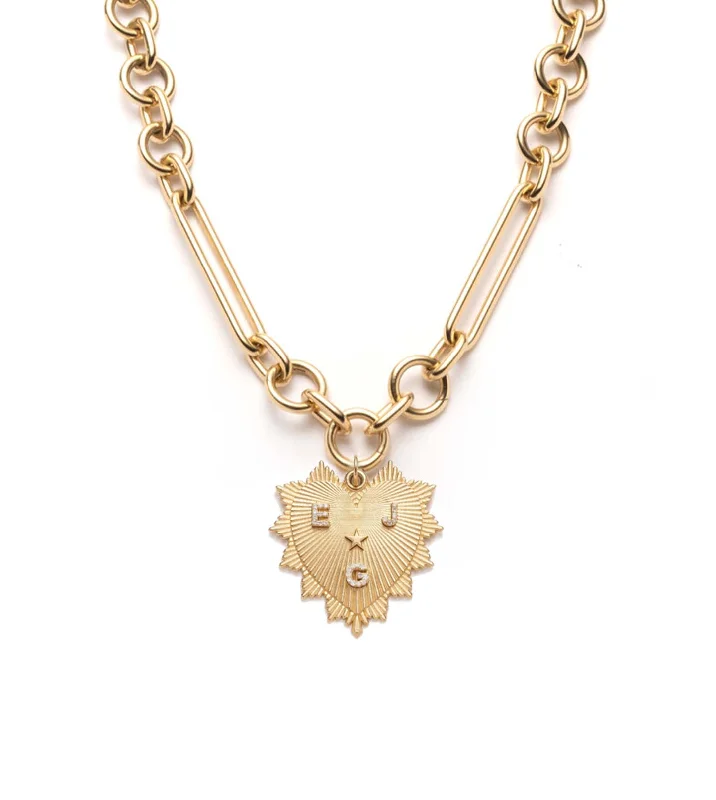 Classic And Modern Jewelry Styles On Sale Custom Heart Love Token : Oversized Mixed Clip Chain Classic And Modern Jewelry Styles On Sale Custom Heart Love Token : Oversized Mixed Clip Chain