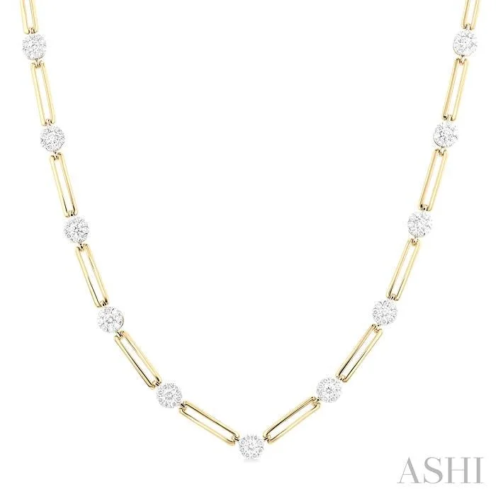 Huge Savings On Premium Jewelry Styles PAPER CLIP LOVEBRIGHT DIAMOND NECKLACE