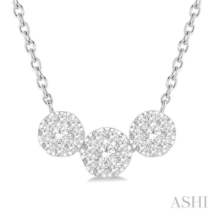 Dazzle In Elegance With Our Biggest Jewelry Sale ROUND SHAPE PAST PRESENT & FUTURE LOVEBRIGHT ESSENTIAL DIAMOND NECKLACE Dazzle In Elegance With Our Biggest Jewelry Sale ROUND SHAPE PAST PRESENT & FUTURE LOVEBRIGHT ESSENTIAL DIAMOND NECKLACE