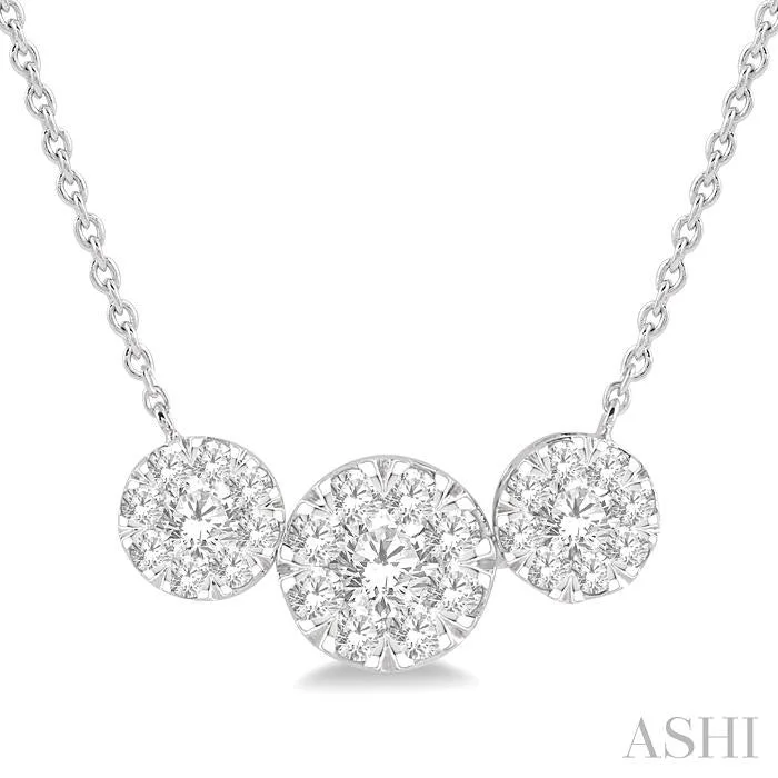 Unlock Unbeatable Jewelry Deals Before They’Re Gone ROUND SHAPE PAST PRESENT & FUTURE LOVEBRIGHT ESSENTIAL DIAMOND NECKLACE Unlock Unbeatable Jewelry Deals Before They’Re Gone ROUND SHAPE PAST PRESENT & FUTURE LOVEBRIGHT ESSENTIAL DIAMOND NECKLACE
