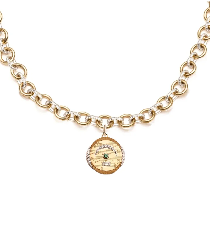 Limited-Time Offer On Premium Jewelry Collections Pause - Internal Compass : Pave Mixed Link Necklace Limited-Time Offer On Premium Jewelry Collections Pause - Internal Compass : Pave Mixed Link Necklace