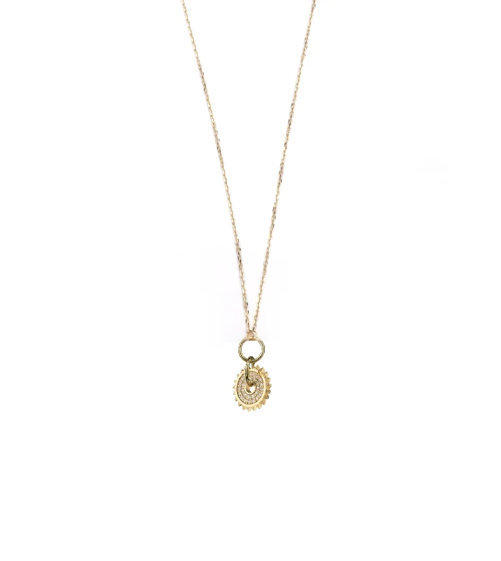 Last Chance To Shop High-End Jewelry At Markdown Prices Pave Disk : Disk Drop Necklace Last Chance To Shop High-End Jewelry At Markdown Prices Pave Disk : Disk Drop Necklace
