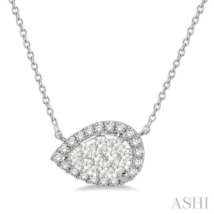 Timeless Jewelry Styles At Wallet-Friendly Prices PEAR SHAPE EAST-WEST HALO LOVEBRIGHT ESSENTIAL DIAMOND PENDANT Timeless Jewelry Styles At Wallet-Friendly Prices PEAR SHAPE EAST-WEST HALO LOVEBRIGHT ESSENTIAL DIAMOND PENDANT