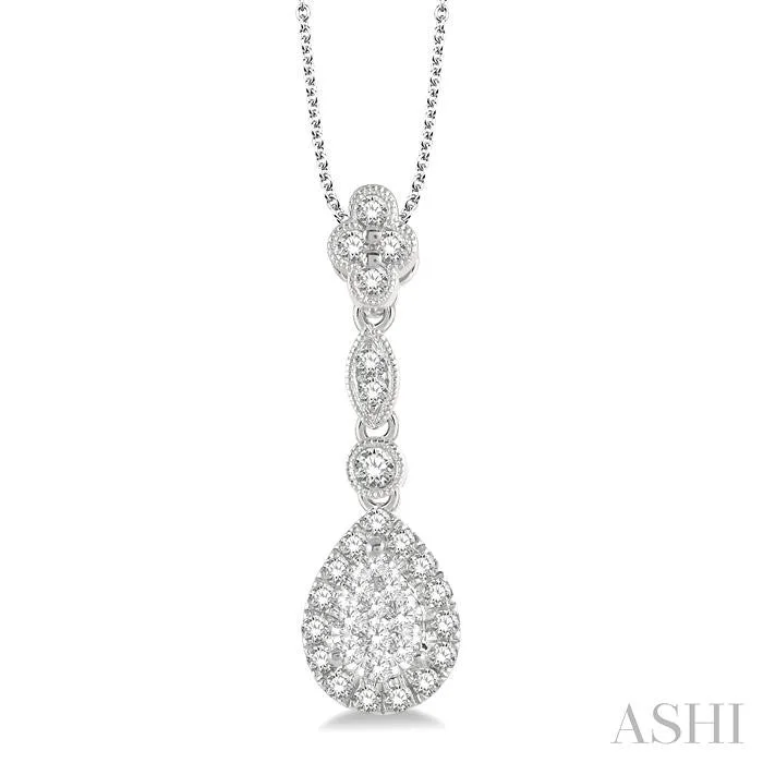 Shop Trending Jewelry With Exclusive Savings PEAR SHAPE HALO LOVEBRIGHT DIAMOND PENDANT Shop Trending Jewelry With Exclusive Savings PEAR SHAPE HALO LOVEBRIGHT DIAMOND PENDANT