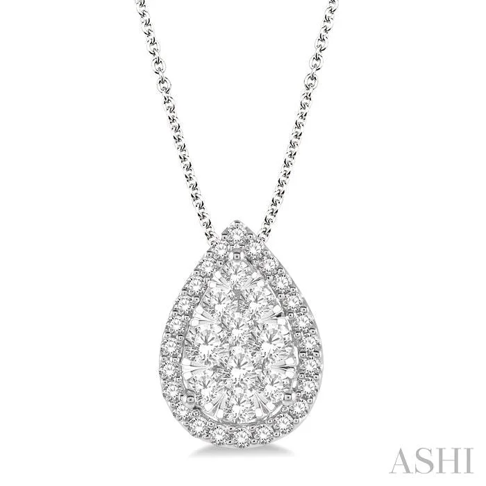 Affordable Glamour – Premium Jewelry At Special Prices PEAR SHAPE HALO LOVEBRIGHT ESSENTIAL DIAMOND PENDANT Affordable Glamour – Premium Jewelry At Special Prices PEAR SHAPE HALO LOVEBRIGHT ESSENTIAL DIAMOND PENDANT