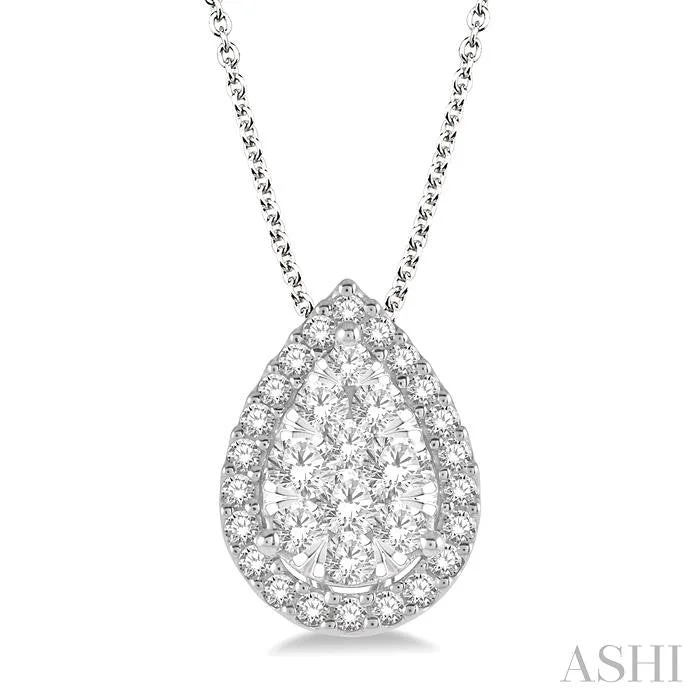 Exclusive Jewelry Sale – Sparkle For Less PEAR SHAPE HALO LOVEBRIGHT ESSENTIAL DIAMOND PENDANT Exclusive Jewelry Sale – Sparkle For Less PEAR SHAPE HALO LOVEBRIGHT ESSENTIAL DIAMOND PENDANT
