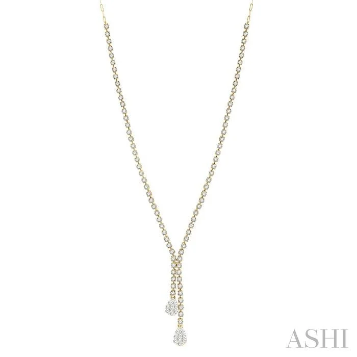 Shop Stylish Jewelry Now And Save Big PEAR SHAPE LOVEBRIGHT DIAMOND FASHION Y NECKLACE Shop Stylish Jewelry Now And Save Big PEAR SHAPE LOVEBRIGHT DIAMOND FASHION Y NECKLACE