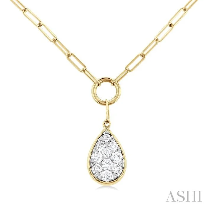 Trending Jewelry Styles Now At Limited-Time Discounts PEAR SHAPE PAPER CLIP LOVEBRIGHT DIAMOND PENDANT Trending Jewelry Styles Now At Limited-Time Discounts PEAR SHAPE PAPER CLIP LOVEBRIGHT DIAMOND PENDANT