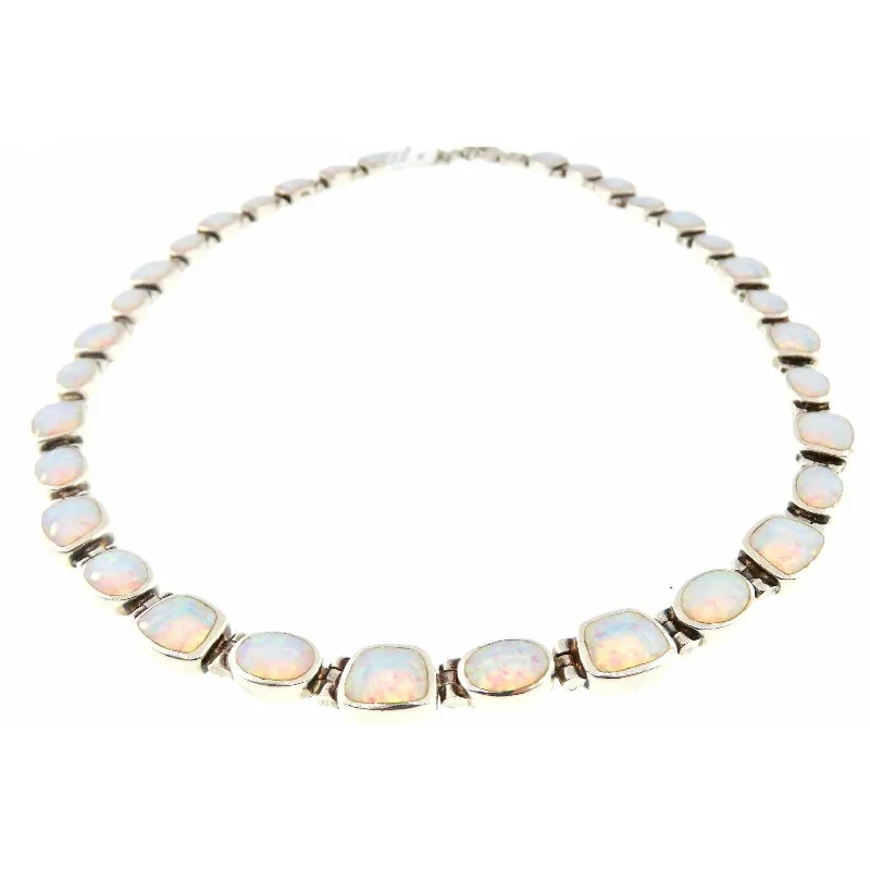 Jewelry Deals That Outshine The Rest Peyote Bird Opal Sterling SIlver Tennis Necklace Jewelry Deals That Outshine The Rest Peyote Bird Opal Sterling SIlver Tennis Necklace