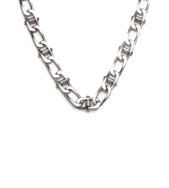 Flash Sale On Exquisite Jewelry – Don't Miss Out Lovestruck : White Gold Pierced Curb Chain Necklace Flash Sale On Exquisite Jewelry – Don't Miss Out Lovestruck : White Gold Pierced Curb Chain Necklace