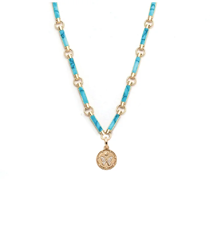 Limited-Time Offer On Premium Jewelry Collections Reverie : Turquoise Element Chain Necklace Limited-Time Offer On Premium Jewelry Collections Reverie : Turquoise Element Chain Necklace