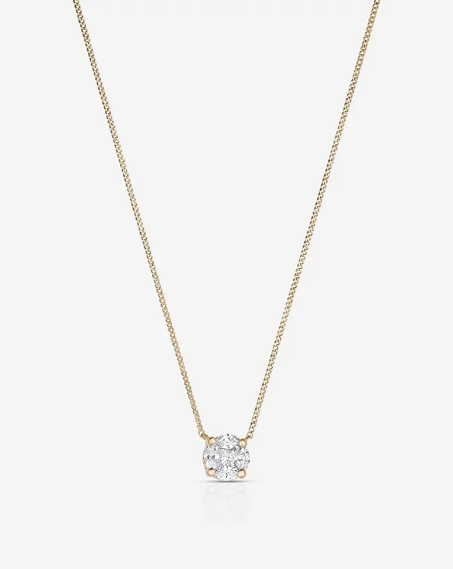 Flash Sale On Elegant Jewelry – Don't Miss Out Round Illusion Diamond Pendant Necklace Flash Sale On Elegant Jewelry – Don't Miss Out Round Illusion Diamond Pendant Necklace