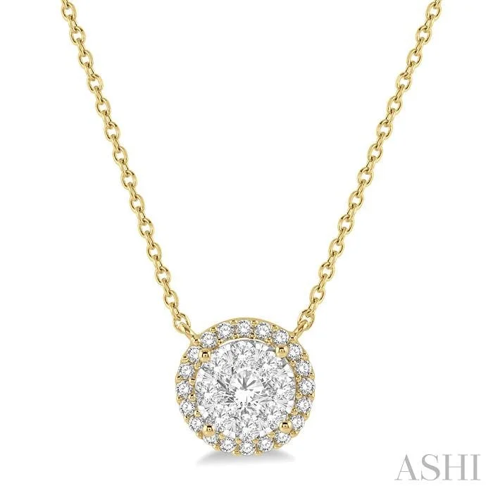 Upgrade Your Jewelry Collection For Less ROUND SHAPE HALO LOVEBRIGHT ESSENTIAL DIAMOND PENDANT Upgrade Your Jewelry Collection For Less ROUND SHAPE HALO LOVEBRIGHT ESSENTIAL DIAMOND PENDANT