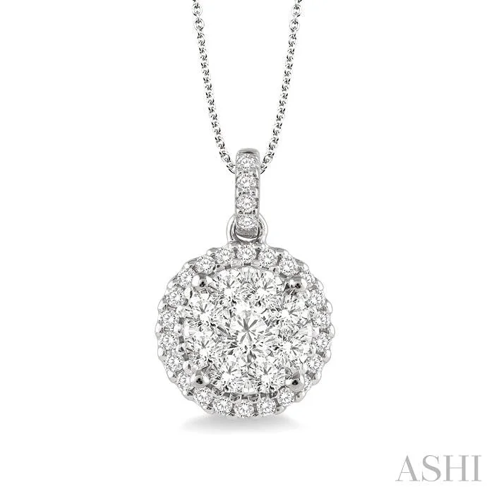Premium Diamond Jewelry At Once-In-A-Lifetime Discounts ROUND SHAPE HALO LOVEBRIGHT ESSENTIAL DIAMOND PENDANT Premium Diamond Jewelry At Once-In-A-Lifetime Discounts ROUND SHAPE HALO LOVEBRIGHT ESSENTIAL DIAMOND PENDANT
