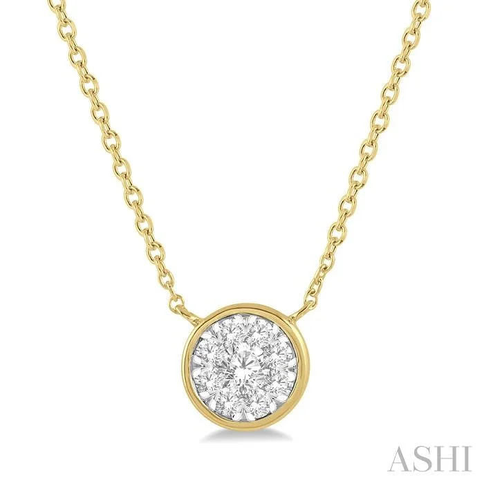 Discounted Jewelry For A Glamorous Look ROUND SHAPE LOVEBRIGHT ESSENTIAL DIAMOND PENDANT