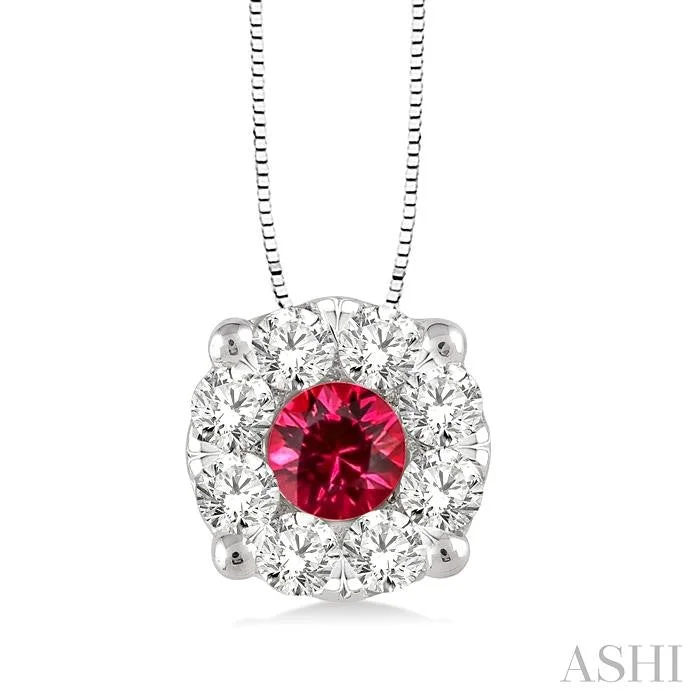Limited-Time Jewelry Discounts – Shine Without The Splurge ROUND SHAPE LOVEBRIGHT GEMSTONE & DIAMOND PENDANT Limited-Time Jewelry Discounts – Shine Without The Splurge ROUND SHAPE LOVEBRIGHT GEMSTONE & DIAMOND PENDANT