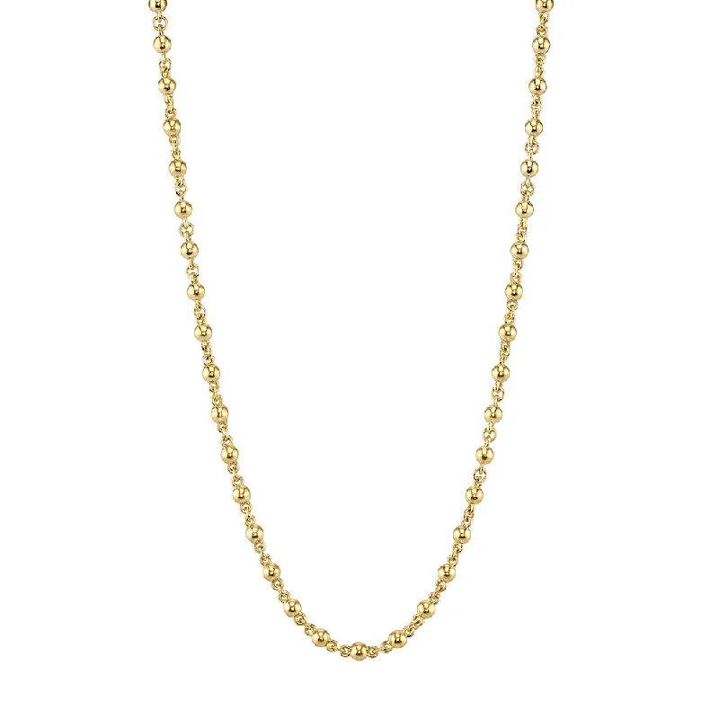 Handcrafted Jewelry Sale – Unique Designs At Low Prices Single Stone 18K Yellow Gold Rosary Chain Necklace Handcrafted Jewelry Sale – Unique Designs At Low Prices Single Stone 18K Yellow Gold Rosary Chain Necklace
