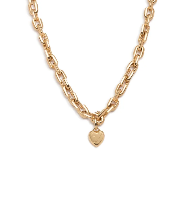 Fashion-Forward Jewelry At Exclusive Discounts Small Strong Hearts Necklace with Small Heart Ingot Medallion Fashion-Forward Jewelry At Exclusive Discounts Small Strong Hearts Necklace with Small Heart Ingot Medallion
