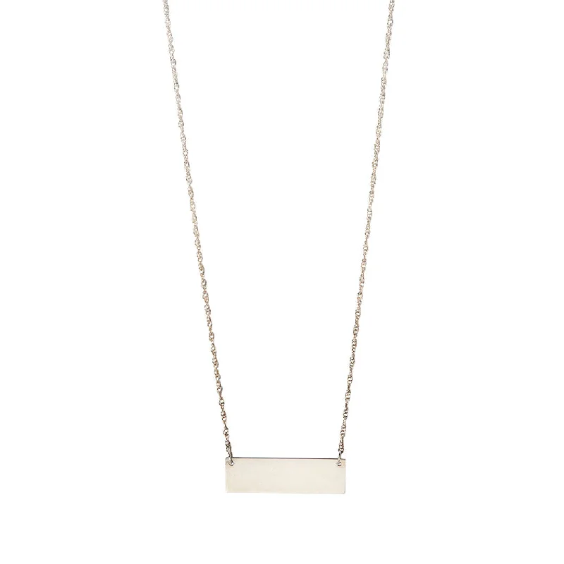Fashion-Forward Jewelry At Incredible Prices Sterling Silver Bar Pendant Necklace