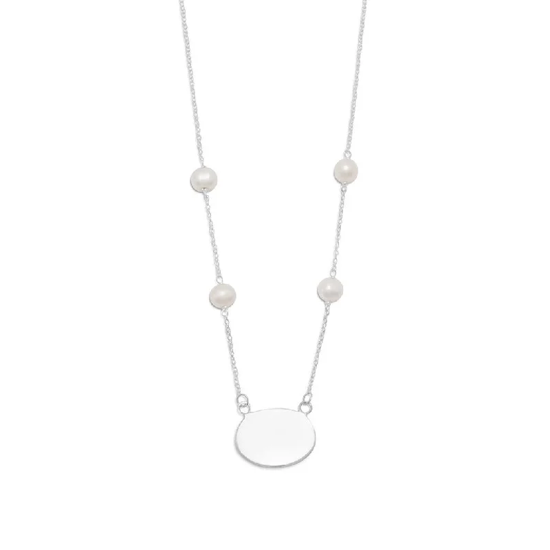 Personalized Jewelry Sale – Meaningful Gifts At Great Prices Sterling Silver ID Pendant & Pearl Necklace Personalized Jewelry Sale – Meaningful Gifts At Great Prices Sterling Silver ID Pendant & Pearl Necklace