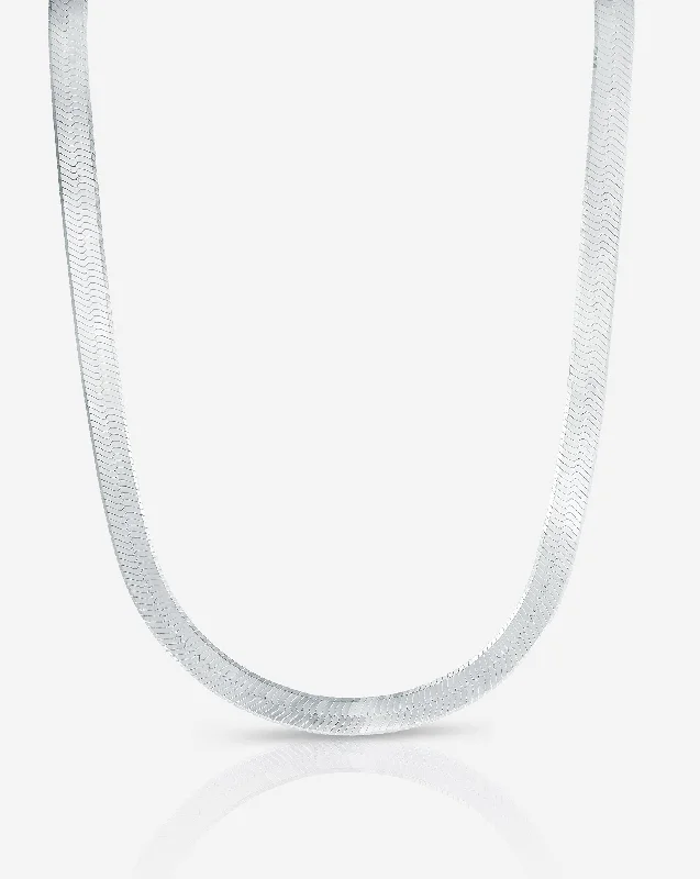 Don't Miss Out On Jaw-Dropping Jewelry Discounts Sterling Silver - Jumbo Herringbone Necklace Don't Miss Out On Jaw-Dropping Jewelry Discounts Sterling Silver - Jumbo Herringbone Necklace