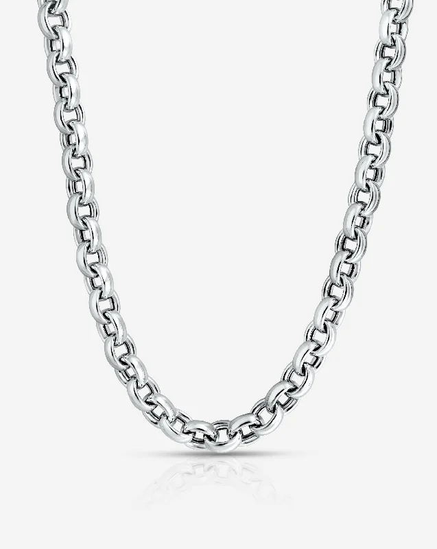 Affordable Elegance – Special Jewelry Sale Now Live Sterling Silver - Round Link Chain Necklace