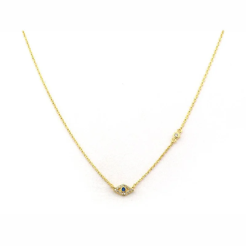 Premium Diamond Jewelry For Unforgettable Moments TAI Mini Evil Eye Pendant Necklace- Gold Premium Diamond Jewelry For Unforgettable Moments TAI Mini Evil Eye Pendant Necklace- Gold