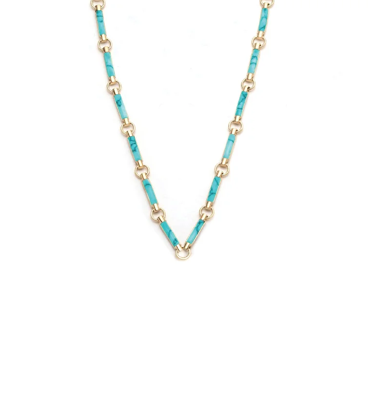Flash Sale On Exquisite Jewelry – Don't Miss Out Turquoise Stone Chain Choker