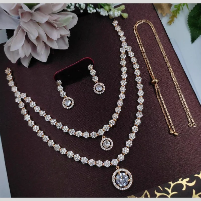 Elegant Designs, Unbeatable Discounts – Shop Jewelry Now Aamrapali Gold Plated AD Necklace Set Elegant Designs, Unbeatable Discounts – Shop Jewelry Now Aamrapali Gold Plated AD Necklace Set