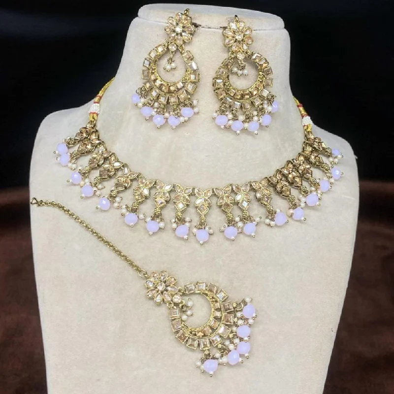 Stunning Jewelry At Even More Stunning Prices Amoliya Jewels Gold Plated Kundan Stone And Beads Necklace Set Stunning Jewelry At Even More Stunning Prices Amoliya Jewels Gold Plated Kundan Stone And Beads Necklace Set