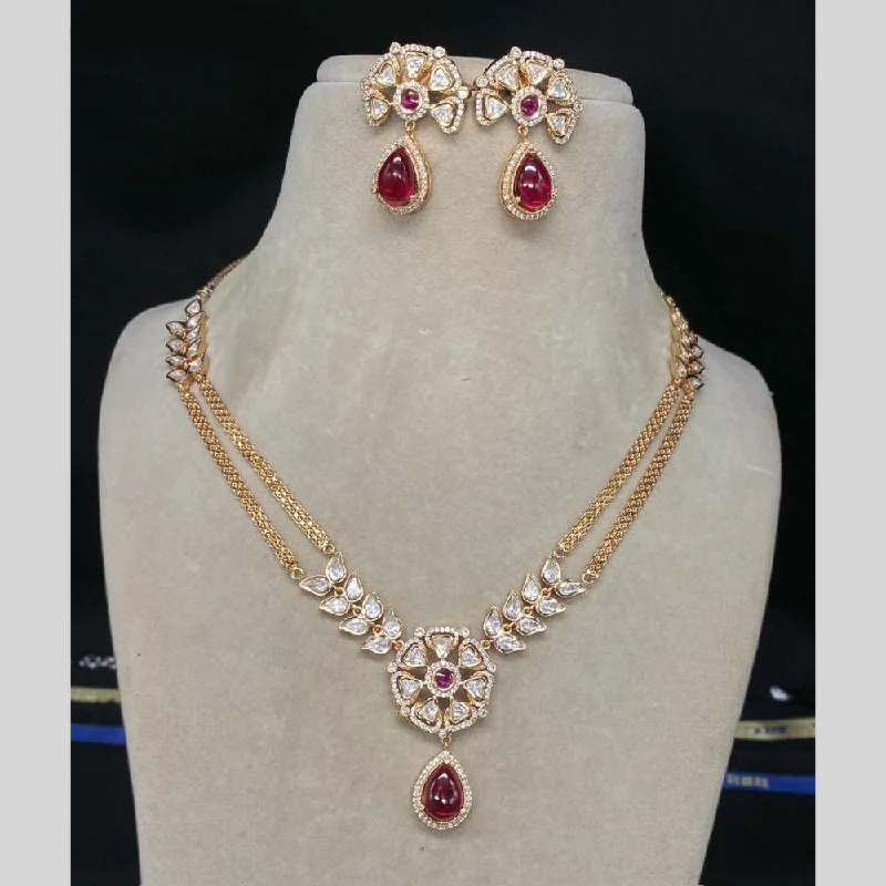 Last Chance To Grab Your Favorite Jewelry At A Discount Amoliya Jewels Gold Plated Kundan Stone & Austrian Stone Necklace Set Last Chance To Grab Your Favorite Jewelry At A Discount Amoliya Jewels Gold Plated Kundan Stone & Austrian Stone Necklace Set
