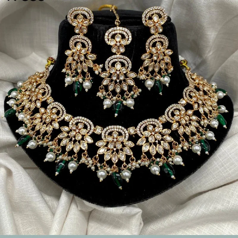 Exclusive Jewelry Offers – Shine For Less Amoliya Jewels Gold Plated Kundan Stone & Austrian Stone Necklace Set Exclusive Jewelry Offers – Shine For Less Amoliya Jewels Gold Plated Kundan Stone & Austrian Stone Necklace Set