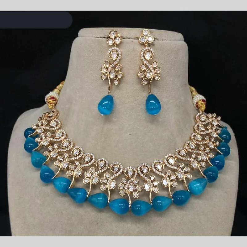 Fashion-Forward Jewelry At Incredible Prices Amoliya Jewels Gold Plated Polki Kundan & Pearls Necklace Set Fashion-Forward Jewelry At Incredible Prices Amoliya Jewels Gold Plated Polki Kundan & Pearls Necklace Set
